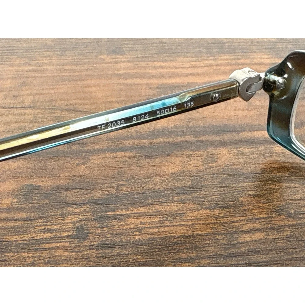 Tiffany & Co TF 2035 8124 Blue Brown Marble Heart Charm Eyeglasses Made in Italy